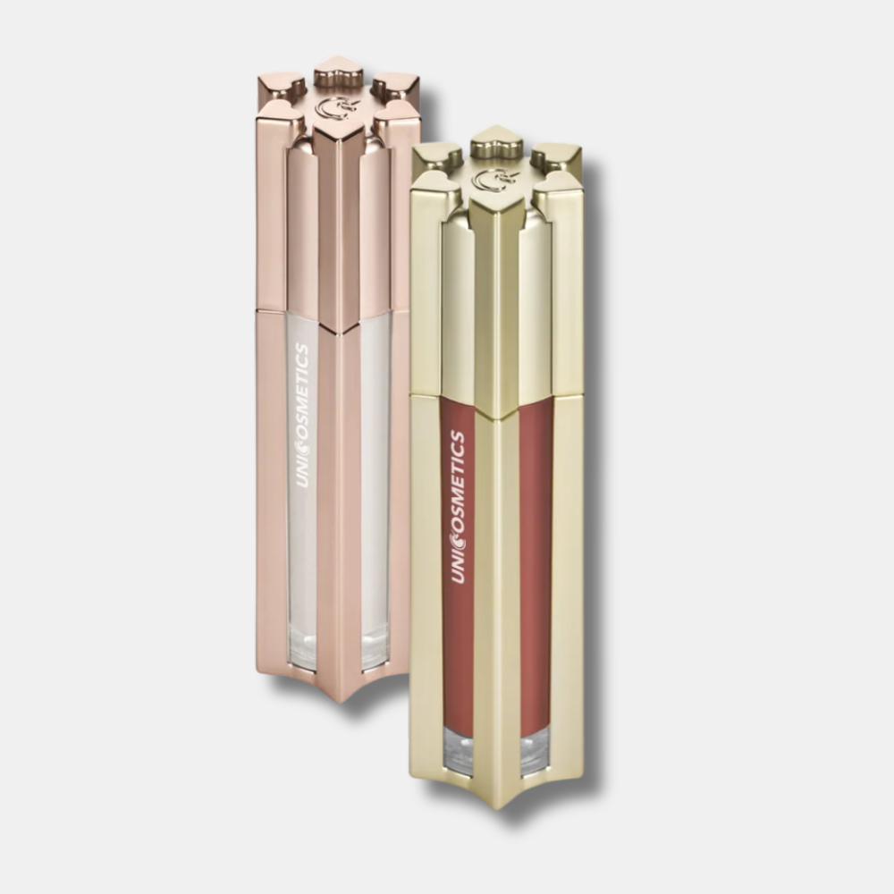 Dripping jewels Hush + Glaze glow Caramel kiss